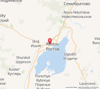 Map of Rostov, Yaroslavl Oblast