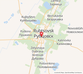 Map of Rubtsovsk, Altai Krai