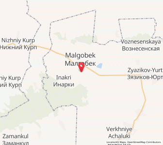 Map of Sagopshi, Ingushetiya Republic