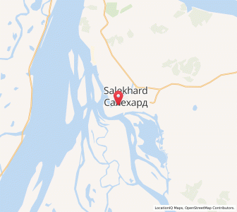 Map of Salekhard, Yamalo-Nenets