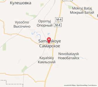 Map of Samarskoye, Rostov