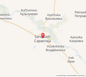 Map of Saraktash, Orenburg Oblast