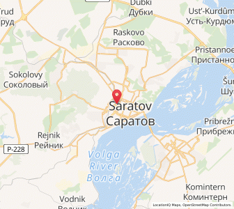 Map of Saratov, Saratov Oblast