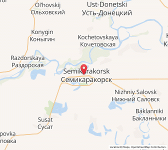 Map of Semikarakorsk, Rostov