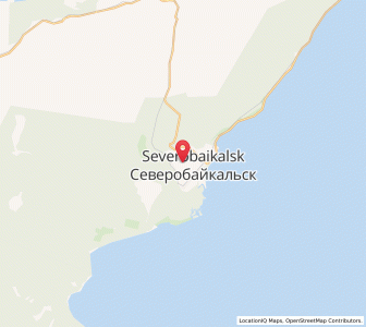 Map of Severobaykal’sk, Buryatiya Republic