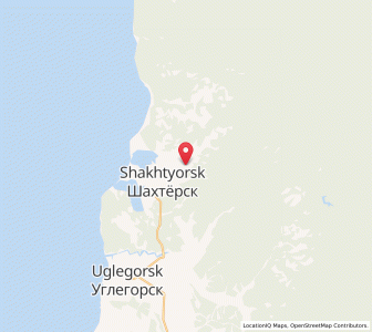 Map of Shakhtersk, Sakhalin Oblast