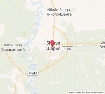 Map of Shar’ya, Kostroma Oblast