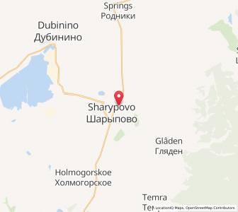 Map of Sharypovo, Krasnoyarsk Krai