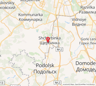 Map of Shcherbinka, Moscow