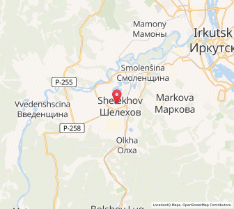 Map of Shelekhov, Irkutsk Oblast