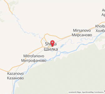 Map of Shilka, Zabaykalskiy (Transbaikal) Kray