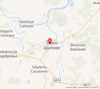 Map of Shilovo, Ryazan Oblast