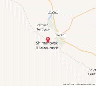 Map of Shimanovsk, Amur Oblast