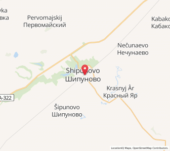 Map of Shipunovo, Altai Krai