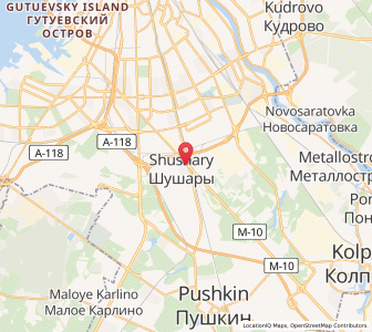 Map of Shushary, St.-Petersburg
