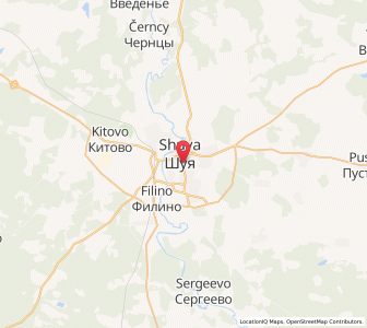 Map of Shuya, Ivanovo Oblast