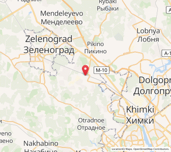 Map of Skhodnya, Moscow Oblast