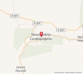 Map of Skovorodino, Amur Oblast