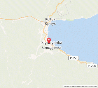 Map of Slyudyanka, Irkutsk Oblast