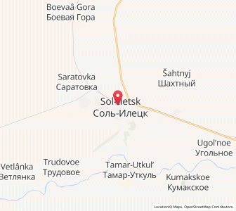 Map of Sol’-Iletsk, Orenburg Oblast