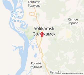 Map of Solikamsk, Perm Krai