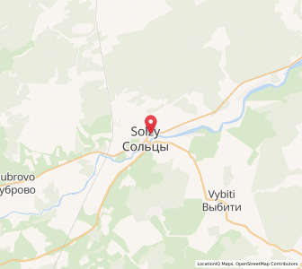 Map of Sol’tsy, Novgorod Oblast