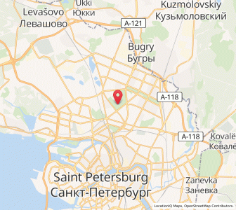 Map of Sosnovka, St.-Petersburg