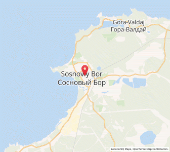 Map of Sosnovyy Bor, Leningradskaya Oblast'