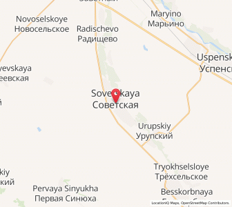 Map of Sovetskaya, Krasnodar Krai
