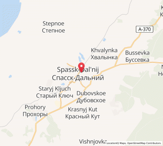 Map of Spassk-Dal’niy, Primorye