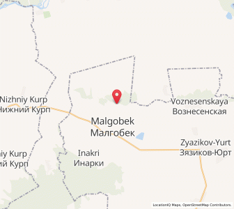 Map of Staryy Malgobek, Ingushetiya Republic