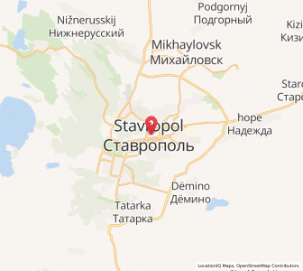 Map of Stavropol’, Stavropol Kray