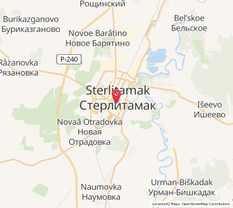 Map of Sterlitamak, Bashkortostan Republic