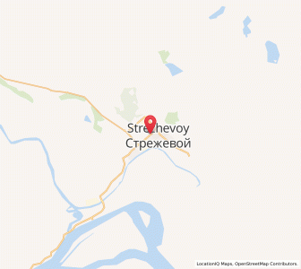 Map of Strezhevoy, Tomsk Oblast