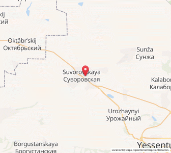 Map of Suvorovskaya, Stavropol Kray