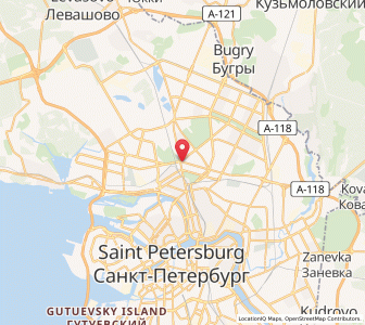 Map of Svetlanovskiy, Leningradskaya Oblast'