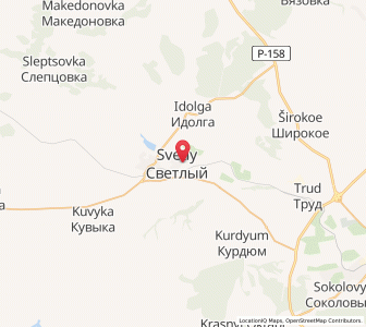 Map of Svetlyy, Saratov Oblast