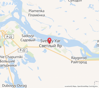 Map of Svetlyy Yar, Volgograd Oblast