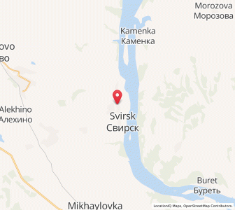 Map of Svirsk, Irkutsk Oblast