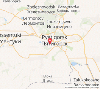 Map of Svobody, Stavropol Kray