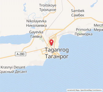 Map of Taganrog, Rostov