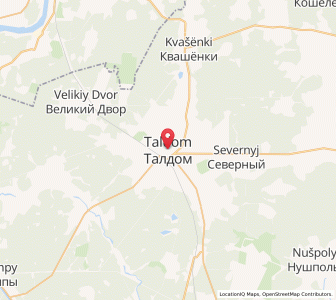 Map of Taldom, Moscow Oblast