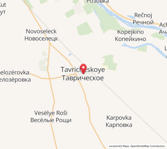 Map of Tavricheskoye, Omsk Oblast