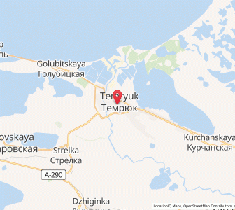 Map of Temryuk, Krasnodar Krai