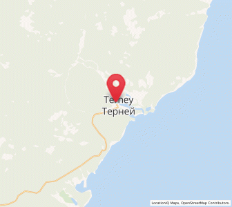 Map of Terney, Primorye