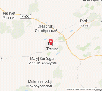 Map of Topki, Kuzbass
