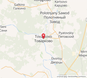 Map of Tovarkovo, Kaluga Oblast