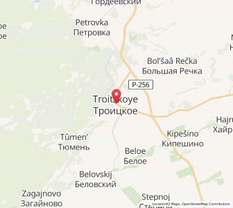 Map of Troitskoye, Altai Krai