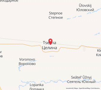 Map of Tselina, Rostov