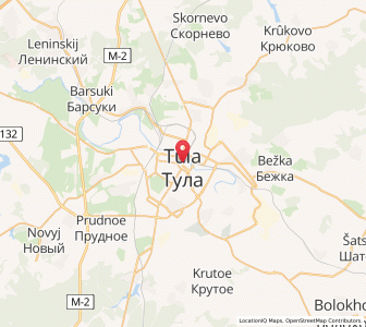 Map of Tula, Tula Oblast
